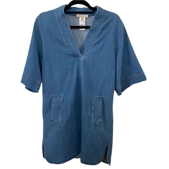 Paul & Joe Dresses & Skirts - Paul & Joe Sister Denim Short Sleeve Dress Size Small